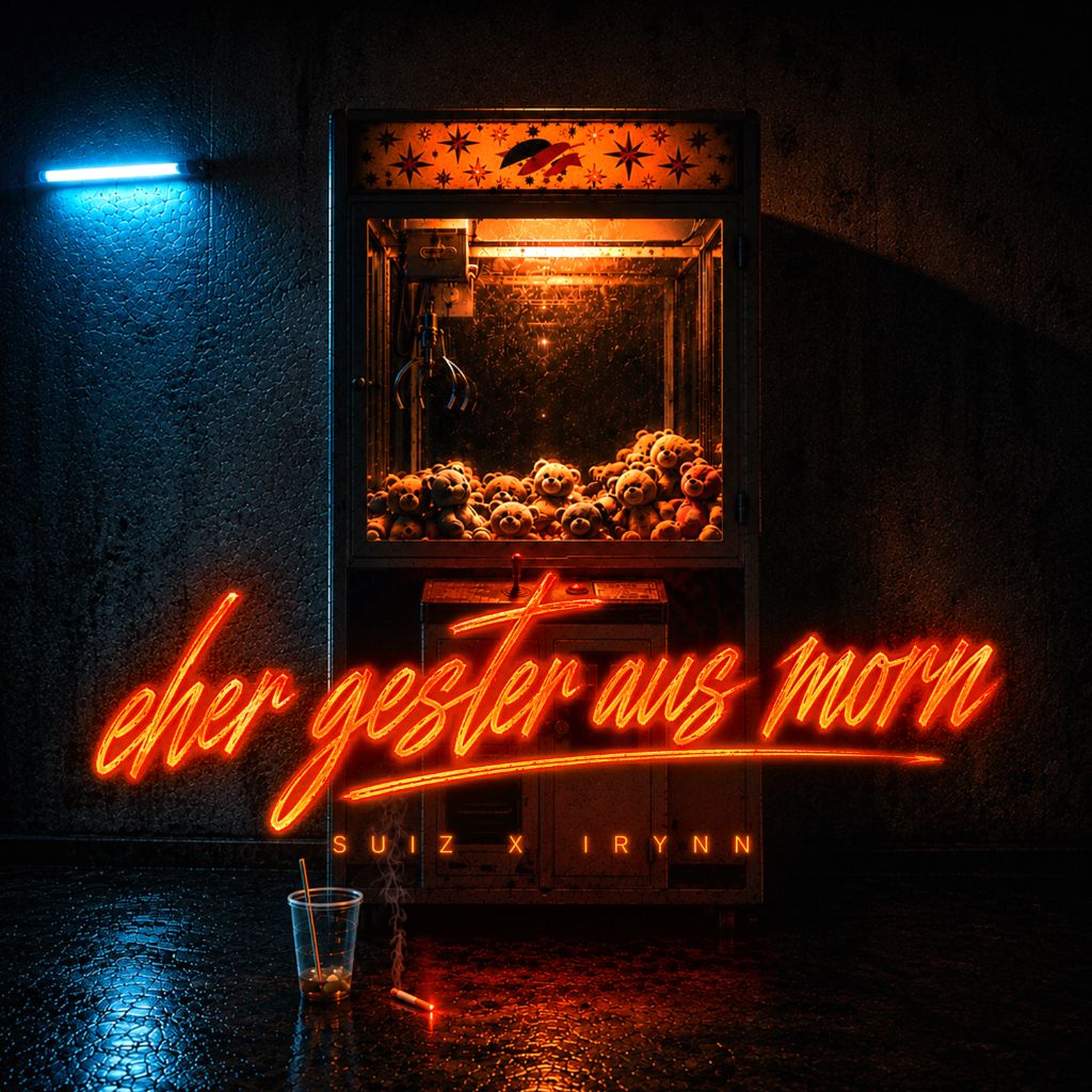 Eher gester aus morn – Single-Artwork für SUIZ, gestaltet von Alain Knecht